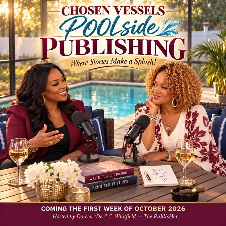 🌊 COMING THE FIRST WEEK OF OCTOBER 2026! 🌊Chosen Vessels International Publishing House proudly presents:🎙️ POOLSIDE PUB...